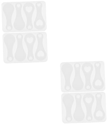 LIFKOME 2 Ensembles Moule pour Jetons De Caddie pour DIY Personnalisées Accessoire Pratique pour Décorations De Porte Clés 2 Pièces * 2