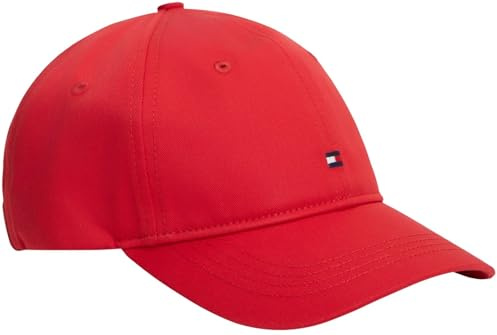 Tommy Hilfiger Damen Cap Flag Soft Panel aus Baumwolle, Rot (Primary Red), Einheitsgröße