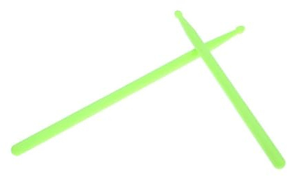 SUPVOX Baquetas de Nailon para Batería Ligera Profesional de Palillos Duraderos Color Verde Accesorio para Tambores