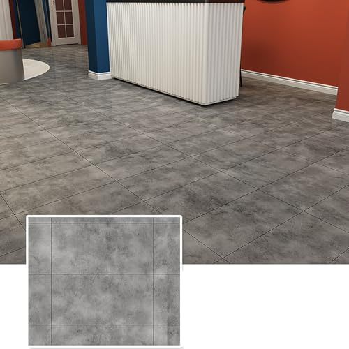Suelo de SXP Para Instalar en Rollo, SXP Madera Adhesivo Suelo, efecto madera o baldosa, resistente y fácil de limpiar para cocina, baño y salón (COLOUR M,0.4x3M)