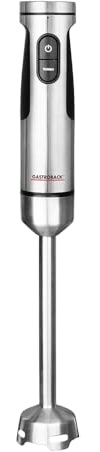 GASTROBACK Edelstahl Stabmixer 1500 Watt - Pürierstab mit 2 Mixaufsätzen, Stampfer, Schneebesen, Rührbecher, 20 Stufen & Turbo, titanbeschichtetes 4-fach Messer, spülmaschinengeeignet