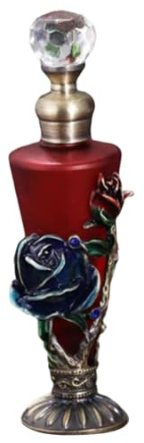Aceite de perfume árabe, perfume de lujo de Dubai con diamantes de imitación con tapa de botella de cristal y fondo antideslizante, fragancia de aceite esencial de larga duración Dubai