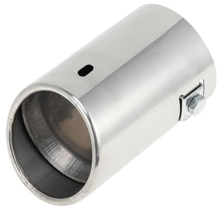 sourcingmap Universal Car Stainless Steel Chrome Exhaust Rear Tail Muffler Tip Pipe Fit Diameter 1.25 to 2 Inch