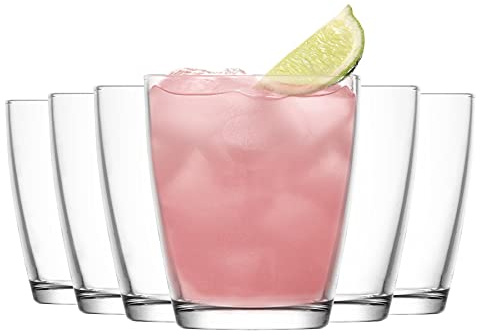 Verres Tumbler à Eau Vega - pour Boissons Non-alcoolisées/jus de Fruits - 340 ML - Lot de 6