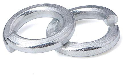 Ding&ng Arandela de Resorte galvanizada, arandela Abierta, arandela de Resorte-M4 【300】