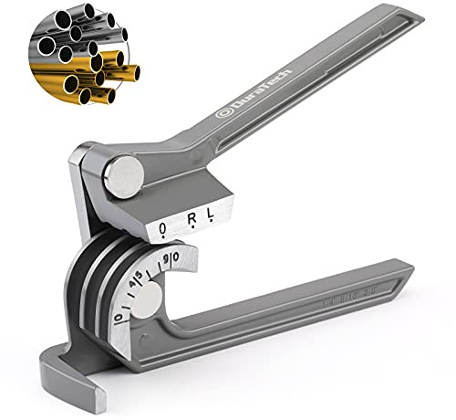 DURATECH Tube Bender, Pipe Bender, 3-IN-1, 1/4, 5/16, 3/8, for Copper, Brass, Aluminum, Soft and Thin Steel Pipes
