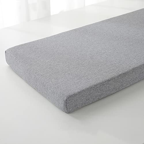 Hruile Bankkissen Lange Stuhlkissen Matratze mit Befestigungsbändern | 240x40x5cm,80/100/120/150/160/180/220/260 cm, rutschfest, für Innenmöbel,Terrasse, Esszimmer, Sitzkissen, Rückenlehne