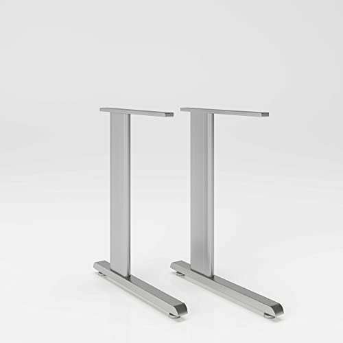 phoenix group NEO Schreibtisch-Fuß, Metall, Silber, 2er Set