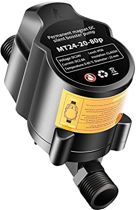 LOVIVER Automatic Water Pressure Booster Pump Domestic Controller DC 24V Water Pressurizing Pump for Shower