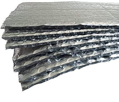 CCLONGTT Selbstklebend Isolierfolie Dämmfolie Thermofolie Wärmedämmung Alu-Blasenfolie Heizkörper-Reflektorfolie, Garagentor Isolierung,Dachbodenisolierung,Heizung Isolierung Wand Isolierende Folie