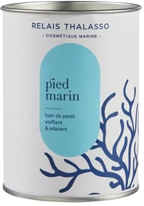 Relais Thalasso Cosmétique® Bain de pieds-Pied Marin-Vivifiant et relaxant-Sel de Guérande+Algues+Huiles essentielles Bio – 600g Naturalité : 100%