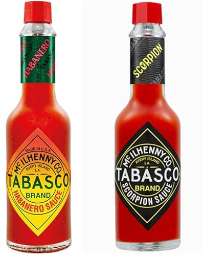 TABASCO® Duo-pack salsa Scorpion & salsa Habanero (2 x 150ml) La dos salsas más picantes disponible de Tabasco.