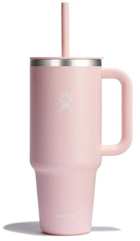 Hydro Flask - Travel Tumbler - Bicchiere da viaggio 1180 ml (40 oz) con coperchio a incastro per cannuccia chiudibile - Acciaio inossidabile - Coperchio resistente agli schizzi - Trilium