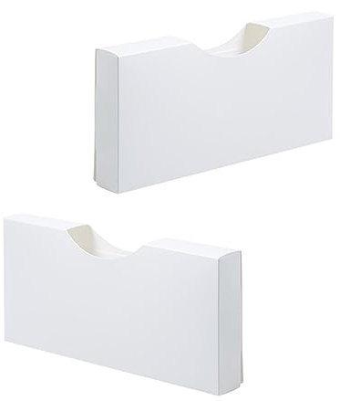 UPKOCH 2 Stück Müllbeutelhalter Kunststoff Polyester Müllsackspender Küche Aufbewahrungsbox Wandmontage Weißm