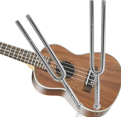 INGJIA 2 Stuck Stimmgabel 440Hz,Stimmgabel,Stimmgabeln,Stimmgabel aus Edelstahl, Stimmgabel, Standard A440 Hz Stimmgabel für Musical Standard-Instrumente Violine Gitarren Tuner Geräte