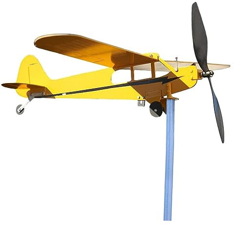 Amosfun Metall Flugzeug Wetterfahne Dekorative Windrichtungsanzeige Für Garten Terrasse Und Dach Wetterfest Für Gartenliebhaber Für Freunde