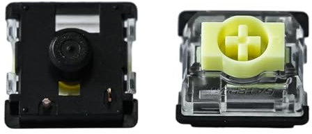 Zhouwang Gateron KS-33 Banana Low Profile 2.0 - Interruttori tastiera silenziosi 65 gf, compatibile RGB SMD a 3 pin, pre-lubrificati per una digitazione fluida, compatibile solo con tastiere ultra