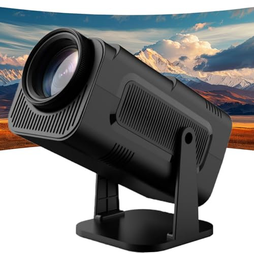 portable projector, Movie Projector with Auto Focus & Keystone, 4K Full HD 1080P WiFi Bluetooth, 200'' Screen, keystone correction, built-in speaker, vision beam projector for Home Cinema