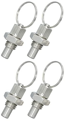 DOITOOL 4piezas Pasadores De Posicionamiento De Resorte De Acero Inoxidable Émbolos De Resorte Para Accesorios Mecánicos Uso Talleres De Mecanizado