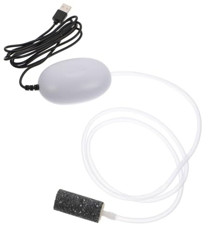 FONDOTIN 1satz USB Aquarium Luftpumpe Leise Tragbare Sauerstoffpumpe Für Fischbecken Einfache Installation Langlebig Für Aquarien Und Teiche Schlauch Und Sauerstoffstein