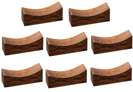 TOPPERFUN Repose-cuillère à Soupe en Bois Japonerie 8 Pièces Café | Repose Baguettes Japonaises, Support pour Baguettes, Hôtel Chopstick Rest, Porte-baguettes de Restaurant