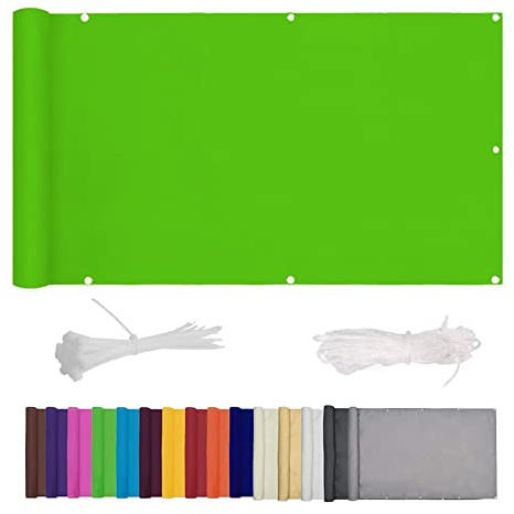 UV Protection Balcony Cover, 0.7 x 8.5 m, for Balcony, Sunshade Cladding, Easy No-Drill Installation, Durable Outdoor Protection, Enhance Balcony Privacy