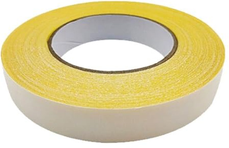 Yiokii Ruban adhésif double face pour tapis et moquettes, 2 cm x 10 m, antidérapant, double gaze amovible, base double face pour tapis