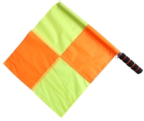 FußBallschiedsrichterfahne 4Pcs Soccer Referee Flags Anti-Slip Football Linesman Waterproof Professional Match FüR FußBall