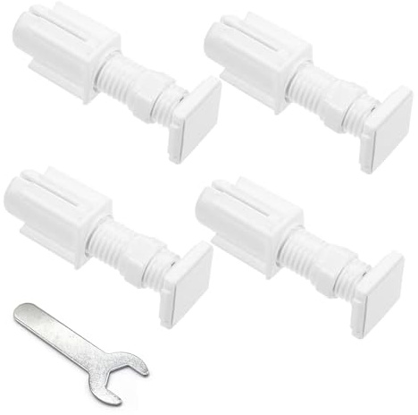 No Drill Venetian Blinds Brackets, 4 Pack Plastic Adhesive Blinds Brackets, Windows POM Material Blind Brackets, Roller Blind Fittings Set in Kitchen Bedroom Living Room Office