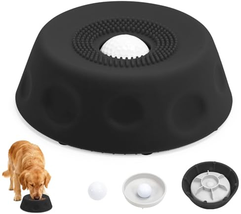 Schleckball Slow Feeder für Hund,Silikon Leckspielzeug mit Anti-Rutschbasis | 2026 Neueste Leckball Lick Bowl für Hunde Große, Mittlere, Kleine, Pfötchenliebe Schleckball