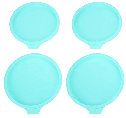SYH&AQYE Big Silicone Cake Molds, Silicone Baking Pan Non‑Stick Round Pie Mousse Cake Bread Mold Pan for Cake, Cupcake Decorating, Crafting Projects(Blue)