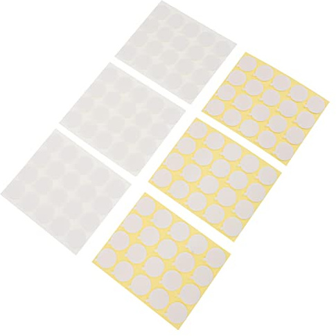 Candle Wick Stickers for Candle Making, Double-sided Resin Fixing Tabs | 6 Sheets, White Adhesive Parts for Wick Placement, DIY Crafting Supplies for Candle Projects