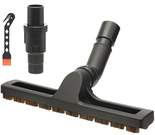 Portek Hard Floor Brush Vacuum Attachments Compatible with Corded Shark Rocket HV301 HV302 HV322 HV370 HV371 HV343 Series Vacuums, 1 1/4 Hardwood Floor Nozzle Accessory with Vac Hose Adapters