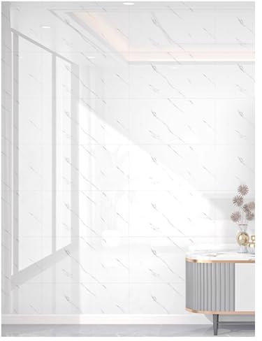 Autocollants for carrelage en marbre, 60 x 30 cm, panneaux muraux for sol, carrelage mural en PVC for salle de bain(Milk,30x60cm(30pcs))