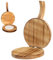 Wooden Tortilla Press for Kitchen, 5.5 inch Round Flour Tortilla Press, Labor-Saving Dough with Handle, Reusable Maker