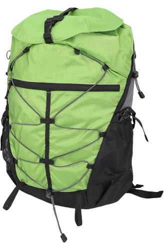EVTSCAN Wanderrucksack, leicht, langlebig, 35 l, großes Fassungsvermögen, Reiserucksack für Outdoor-Abenteuer, Camping, Trekking (Green)