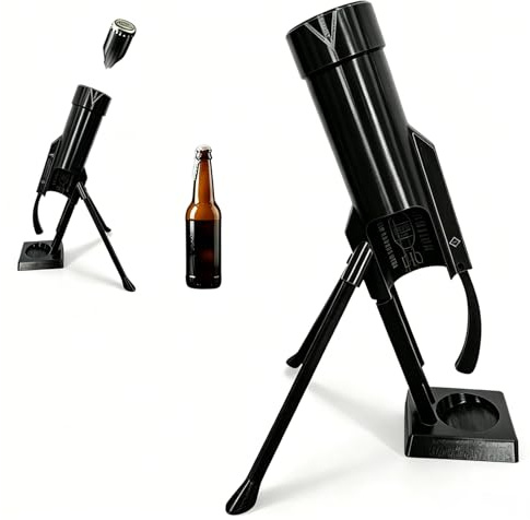 Mörser Flaschenöffner,Bieröffner Mörser,Bierflaschenöffner im Mörser-Design,51mm Beer Bottle Mortar,Lustige Mörser-Flaschen,für 330-355ml Bierflasche,für Homebar,Schreibtisch Deko
