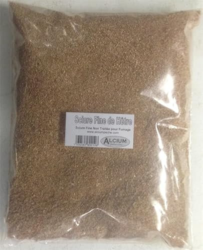 ALCIUMPECHE SCIURE Fine DE HETRE Non traitée 500 Grs pour Fumage Poisson et Viande