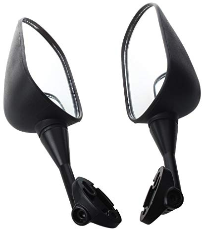 HANSWDEU Coppia Opaco Nero Specchio Retrovisore Moto per CBR 600 F4 / F4i 1999-2005