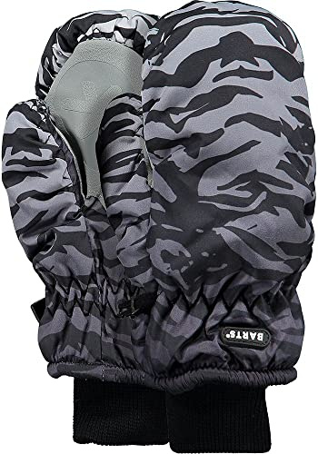 Barts Unisex-Kinder Nylon Mitts Kids Fäustlinge, SCHWARZ DRUCKEN, 4