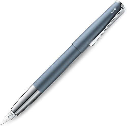 Lamy 1234853 studio Füllhalter 66 – Zeitloser Füller in der Farbe Glacier aus rostfreiem Edelstahl und propellerförmigem Clip – Federstärke EF
