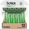 Schick Xtreme 3 - Maquinillas de afeitar desechables originales sensibles para hombres | Maquinillas de afeitar desechables para hombre para afeitar piel sensible, 12 unidades