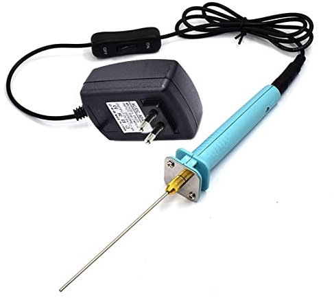 WANGCL Curtte de Espuma eléctrica, Kit de Herramientas de Corte de poliestireno de 100-240 V/15 W, Pluma de Corte en Caliente de 10 cm con Adaptador de Transformador de Voltaje electrónico
