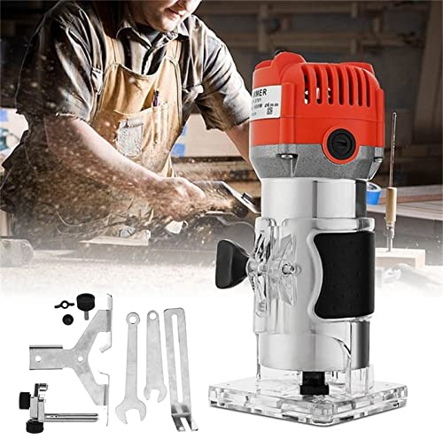 Fresa a mano per legno, fresa multifunzione in metallo duro da 6,35 mm, set di taglierina elettrica per la lavorazione del legno