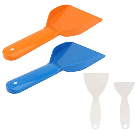 4 Pz Pala Antigelo Pala da Neve Ghiacciata Strumento per La Pulizia del Frigorifero Raschietto per Neve e Ghiaccio Pala da Neve Frigorifero Frigo Freezer Piccolo Premio ABS Iceware