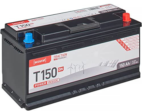 Accurat Traction T150 LFP DIN 12V Lithium Batterie 150Ah LiFePO4