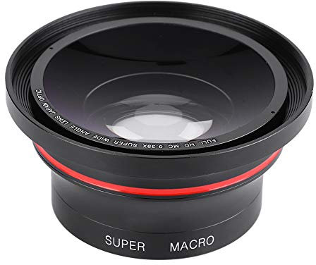 37Mm Fisheye Lens, Camcorder 0.39X Super Wide Angle Lens For Dv Cameras Mobile Phones With 36Mm Wide Angle Lens Camcorder