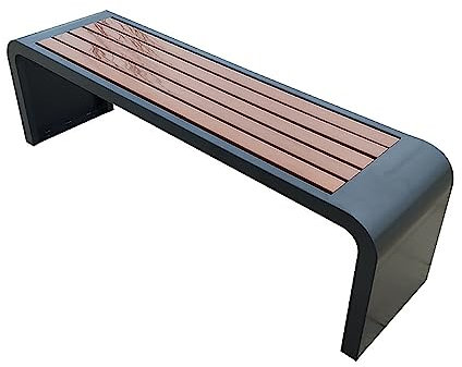 XIAOZHUANGXIONG Holzbank Massiv ohne Lehne, Garten-Parkbank for Terrassenveranda, Wetterfest und Rostfrei, Moderne Gartenmöbel (Size : 120cm)