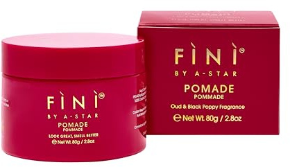 Fini by A-Star Pomade for Men – Firm Hold, Slick Finish, Water-Based, OUD Scented, Strong Styling Pomade for All Hair Types
