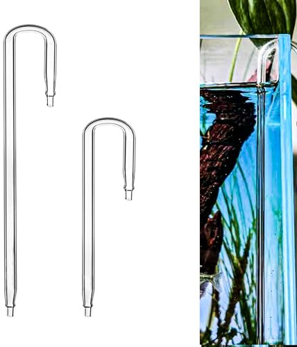 IAFVKAI 2X Tube en Forme de U pour Pompe à Air d'aquarium Tube de Connexion pour Diffuseur de CO2 d'aquarium pour Aquarium de Poissons (Verre)